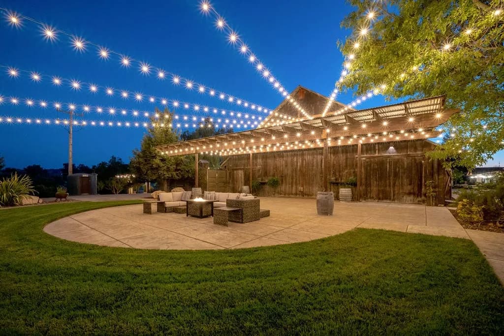 Estate home at twilight
