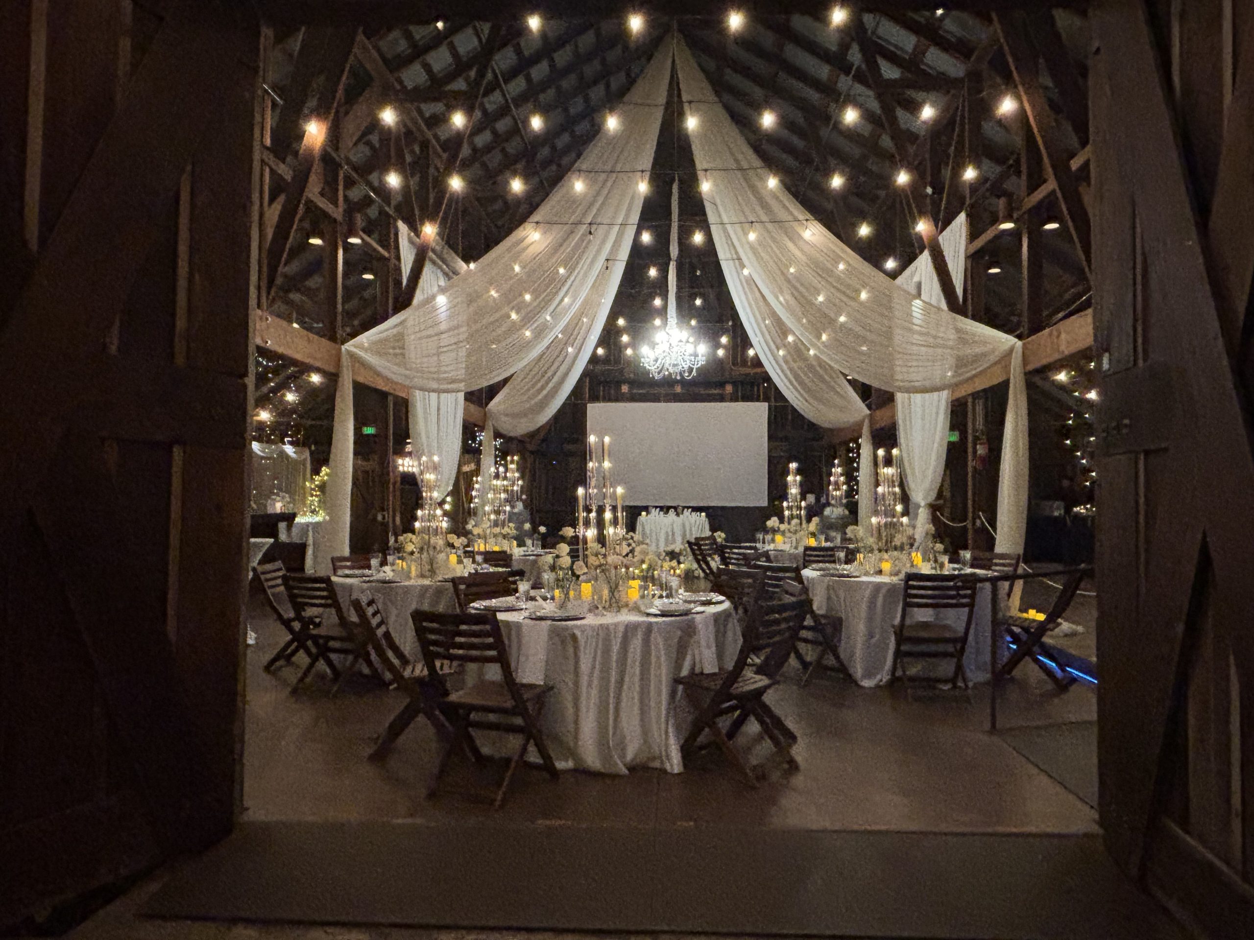 Celebration in the barn